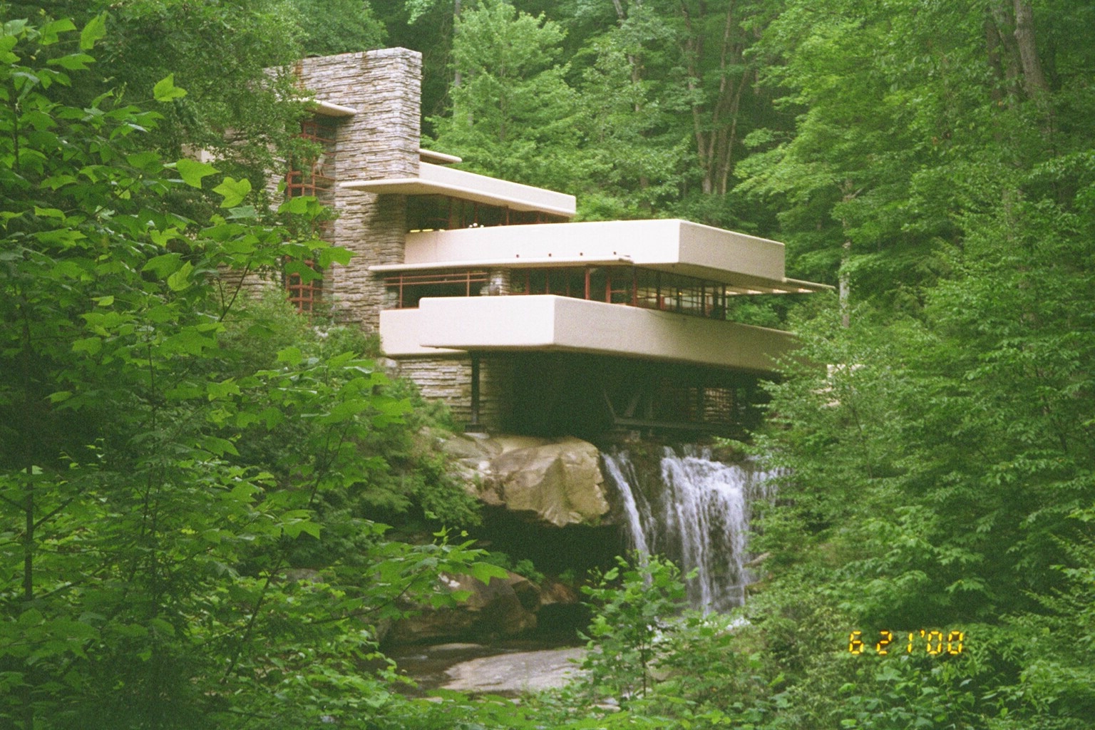 [Fallingwater from southwest lookout]