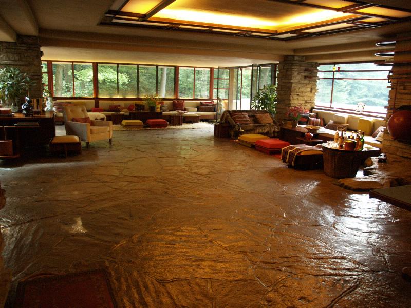 living room water feature