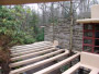 [Picture of Fallingwater driveway trellis from above]